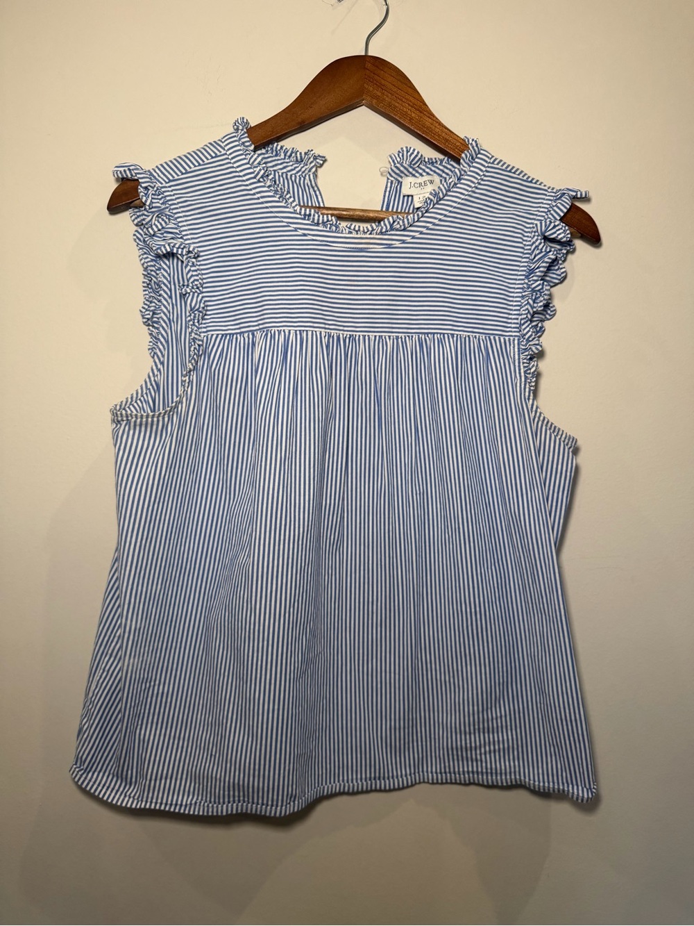 J. Crew Blue & White Striped Top 12